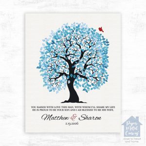 Artful Tree Wedding Wall Plaque Gift for Mother Of The Groom LTC-1271
