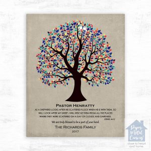 Curly Tree Clergy Appreciation Wall Plaque Gift for Pastor LTC-1464