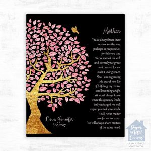 Gold Olive Tree Wedding Wall Plaque Gift for Mom LTC-1502