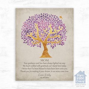 Gold Olive Tree Mother's Day Wall Plaque Gift for Mom LTC-1505