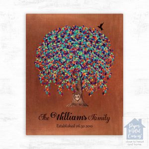 Copper Willow Tree 7th Anniversary Wall Plaque Gift for Couple LTC-1515