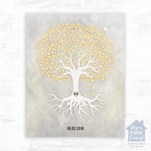 White Canopy Tree Anniversary Wall Plaque Gift for Couple LTC-1537