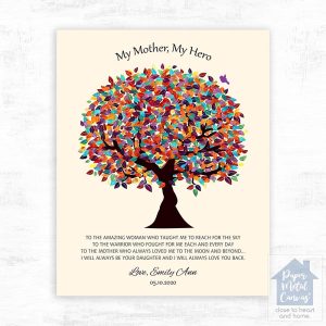 Colorful Spring Tree Mother's Day Wall Plaque Gift for Mom LTC-1547