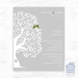 Half Artful Tree Spouse Birthday Wall Plaque Gift for Spouse LTC-1720