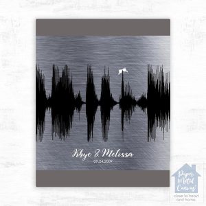 Tin Soundwave 10th Anniversary Wall Plaque Gift for Couple LTC-1780