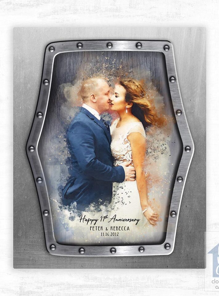 Elegant wedding couple