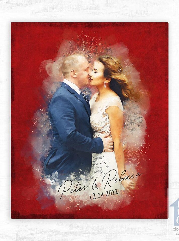 Elegant wedding couple