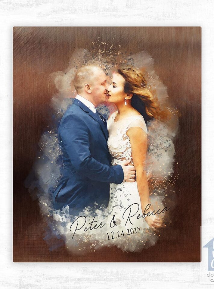 Elegant wedding couple