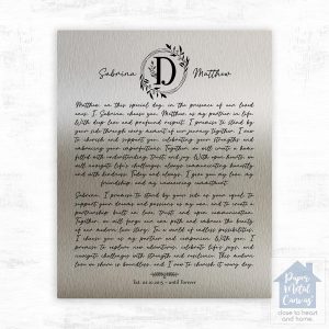 Silver Surname Monogram and History Housewarming Wall Plaque Gift for Family LTC-2123