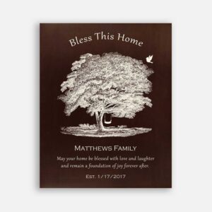 Bless This Home Oak Tree With A Bird and Swing BGM #1004