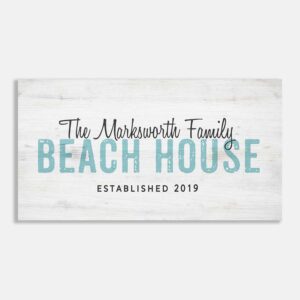 Custom Beach House Established Date #FF-1008