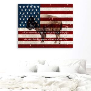 American Flag Buffalo Rustic Wall Decor #FF-1009