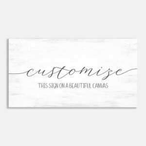 Custom Typography Farmhouse Décor Wall Art #FF-1024
