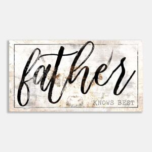 Father Highland Cow Rustic Farmhouse Wall Decor #FF-1037