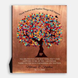 Think Positive Best Thing That's Ever Happened To Me Faux Copper 7 Year Anniversary Gift 1345