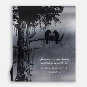 Death of A Child In Loving Memory Loss of Baby Stillborn Nestled in Our Hearts Personalized Sympathy Gift #1356