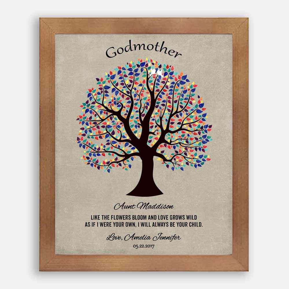 Personalized Gift For Godparent Godmother Godfather Aunt Baptism Communion Confirmation Thank You #1460 - Image 3