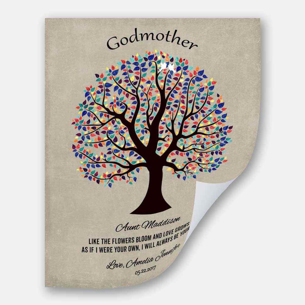 Personalized Gift For Godparent Godmother Godfather Aunt Baptism Communion Confirmation Thank You #1460 - Image 5