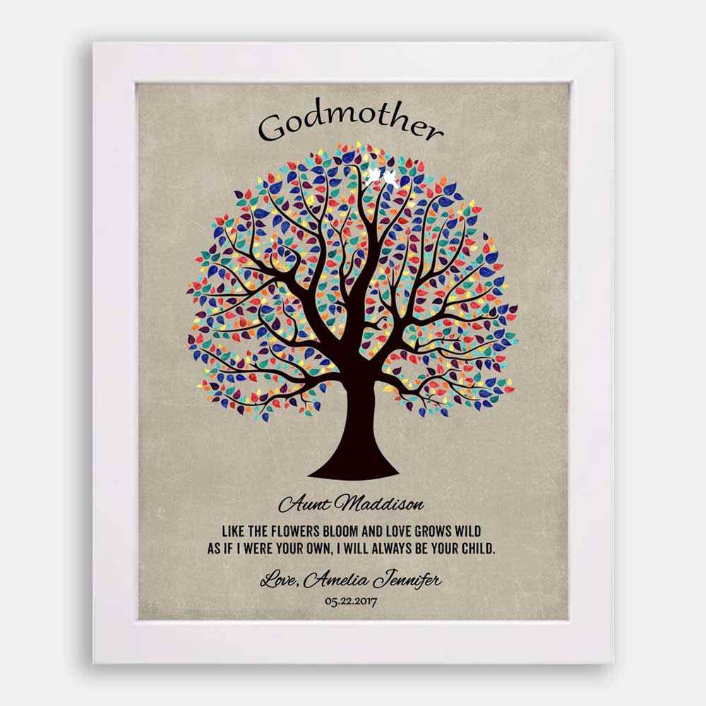 Personalized Gift For Godparent Godmother Godfather Aunt Baptism Communion Confirmation Thank You #1460 - Image 4