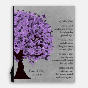 My Father's Tree Gift For Dad's Birthday Thank You Gift From Daughter To Father Poem #1482