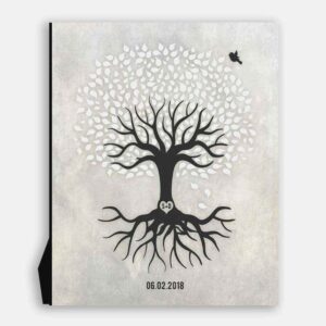 Black And White Minimalist Tree With Rotos