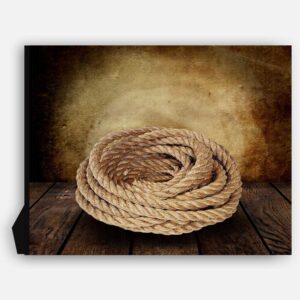 Cowboy Lasso Rope on Wood Table Vintage Background Personalized Cowboy Art Print For Childrens Room Boys Room Nursery Western #TCH-1013