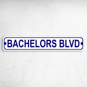 Bachelors Boulevard Novelty Metal Street Sign to add to your sign collection.